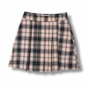 NWT Hollister Pink Plaid Ultra High Rise Mini Skirt XS